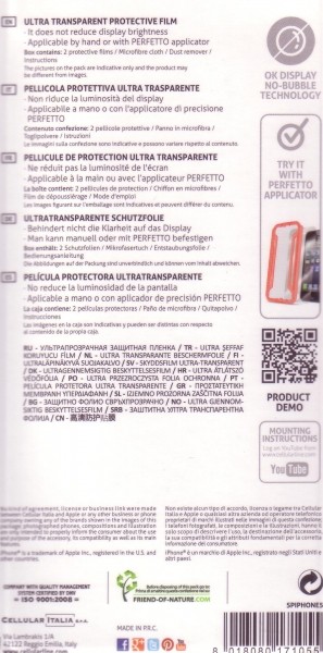 Pellicola protettiva ultra trasparente Pellicola protettiva ultra trasparente