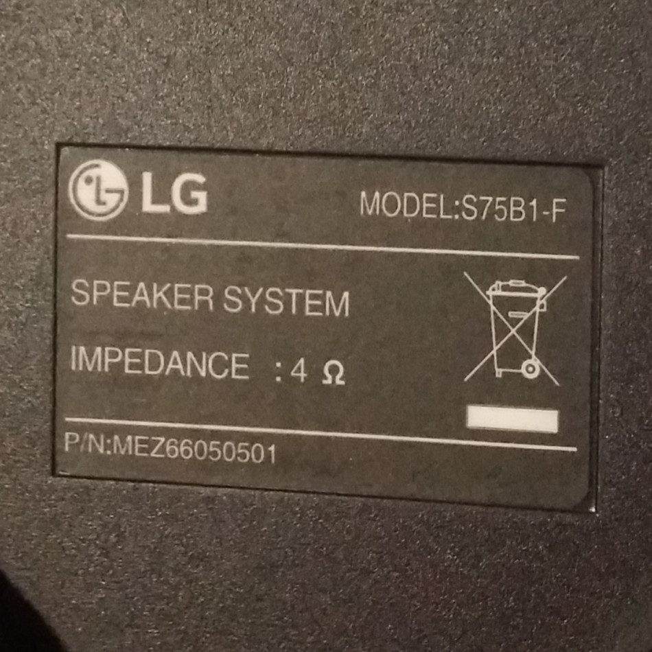 Speaker System Total S75B1-F Speaker System Total S75B1-F