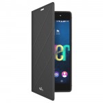 WKFEVERFLBK Custodia a libro nera per Wiko Fever
