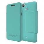 WKRAIN4GFL878T Custodia a libro turchese per Wiko Rainbow 4g