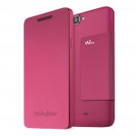 WKRAINFL1747F Custodia a libro fuxsia per Wiko Rainbow