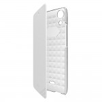WKRAINJAM4GWH Custodia a libro bianca con retro trasparente per Wiko Rainbow Jam 4g