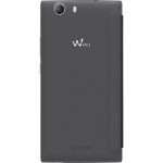 Custodia a flip con finestra a forma di W