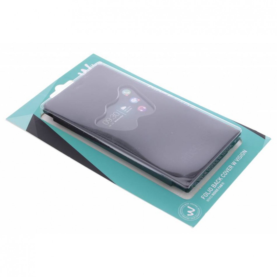 Custodia a flip con finestra a forma di W Custodia a flip con finestra a forma di W