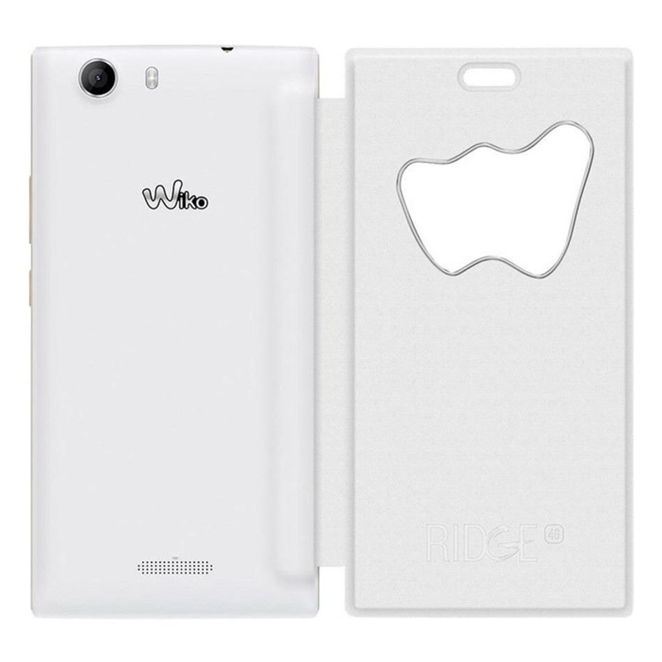Custodia a flip con finestra a forma di W Custodia a flip con finestra a forma di W