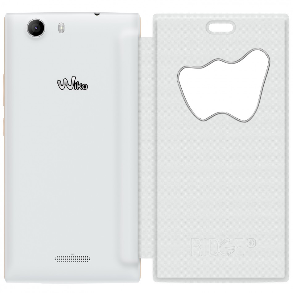 Custodia a flip con finestra a forma di W Custodia a flip con finestra a forma di W